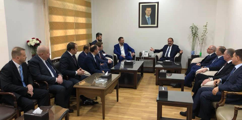 الوزير حمود يستقبل وفداً من حزب روسيا الموحدة